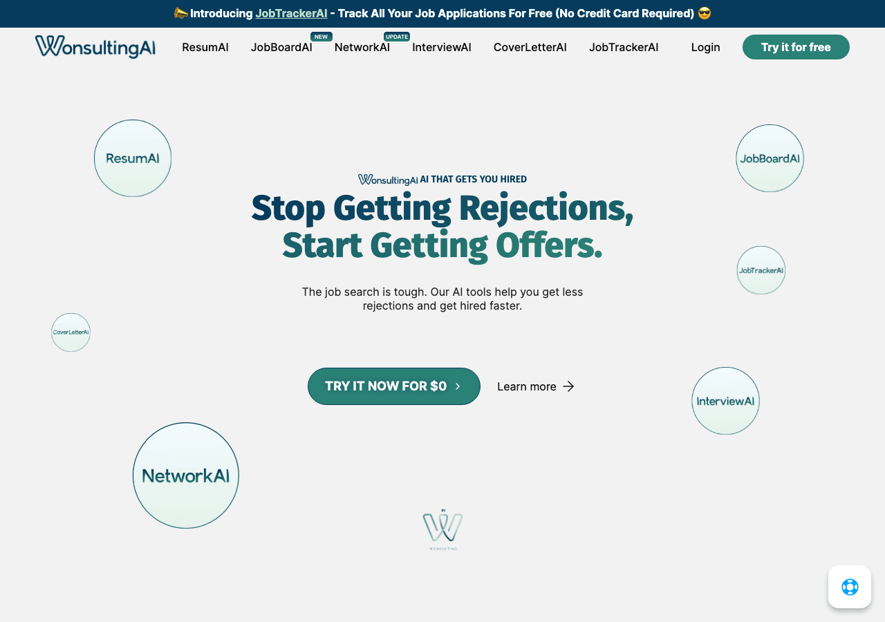 WonsultingAI Productivity & Collaboration showing Productivity & Collaboration - Empowering your hiring process with AI