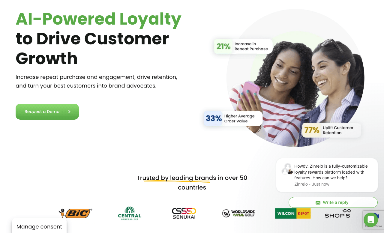 Zinrelo Marketing Automation showing Marketing Automation - Maximize Customer Retention & Lifetime Value
