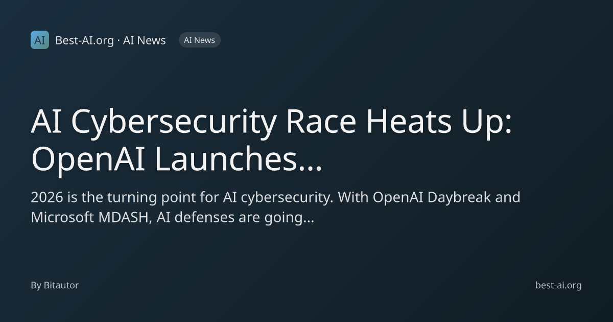 AI Cybersecurity Race Heats Up: OpenAI Launches Daybreak, Microsoft ...