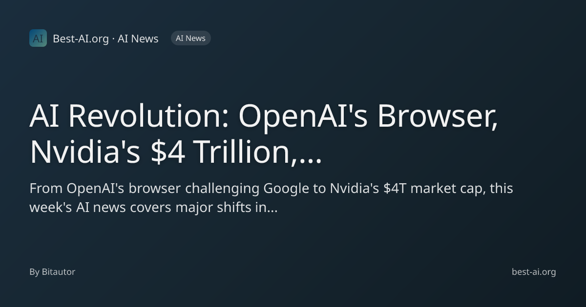 AI Revolution: OpenAI's Browser, Nvidia's $4 Trillion, and the Future ...