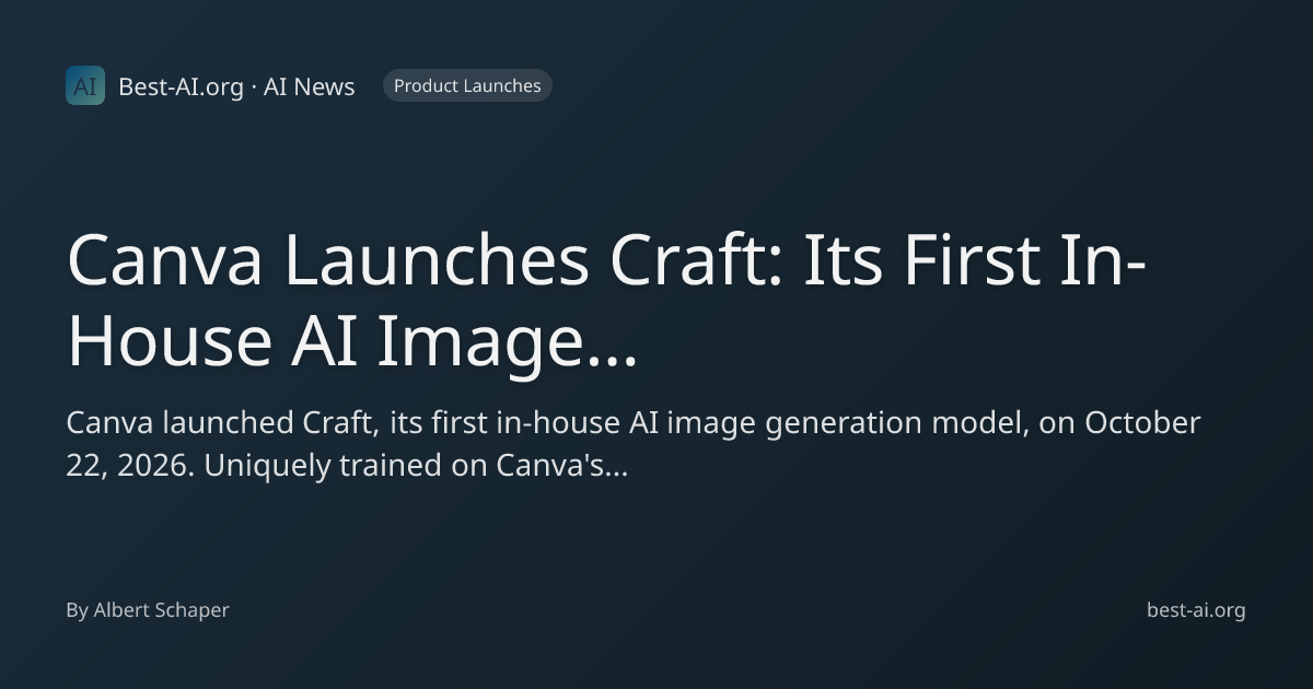 Canva Launches Craft: Its First In-House AI Image Generation Model ...