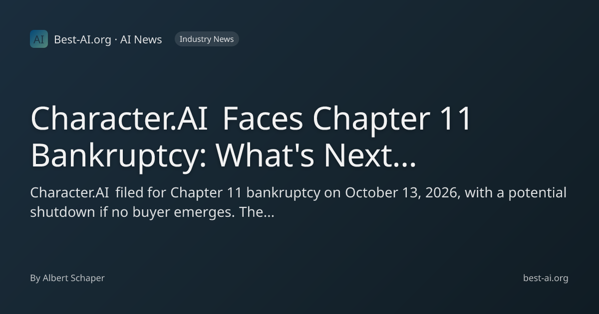 Character.AI Faces Chapter 11 Bankruptcy: What's Next for the Chatbot ...