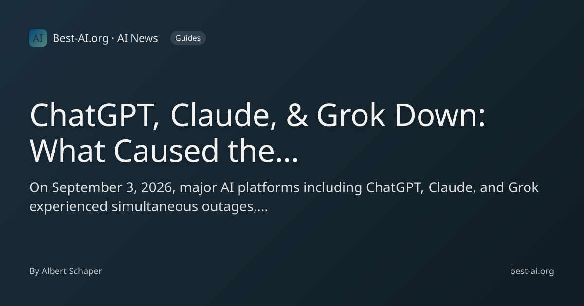 ChatGPT, Claude, & Grok Down: What Caused the Simultaneous AI Outage on ...