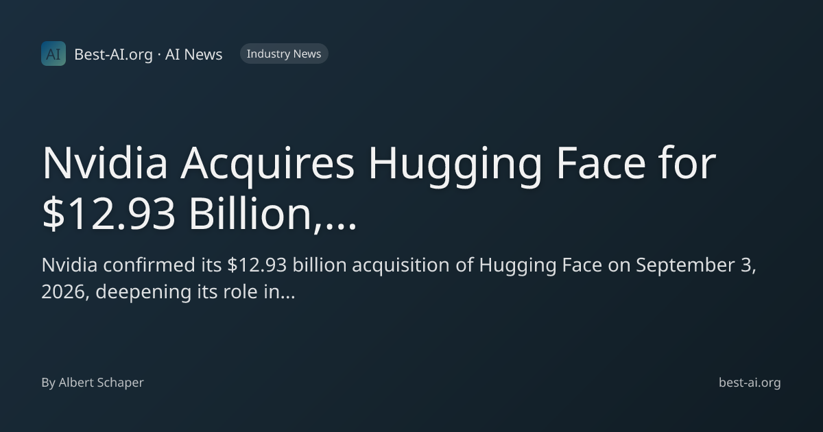 Nvidia Acquires Hugging Face for $12.93 Billion, Solidifying Open ...