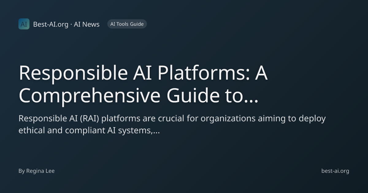 Responsible AI Platforms: A Comprehensive Guide to Building Ethical and ...