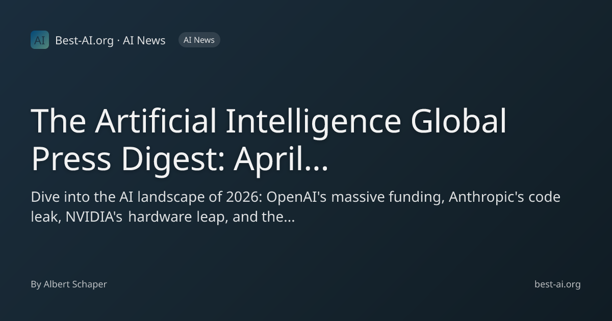 The Artificial Intelligence Global Press Digest: April 1, 2026 | Best ...