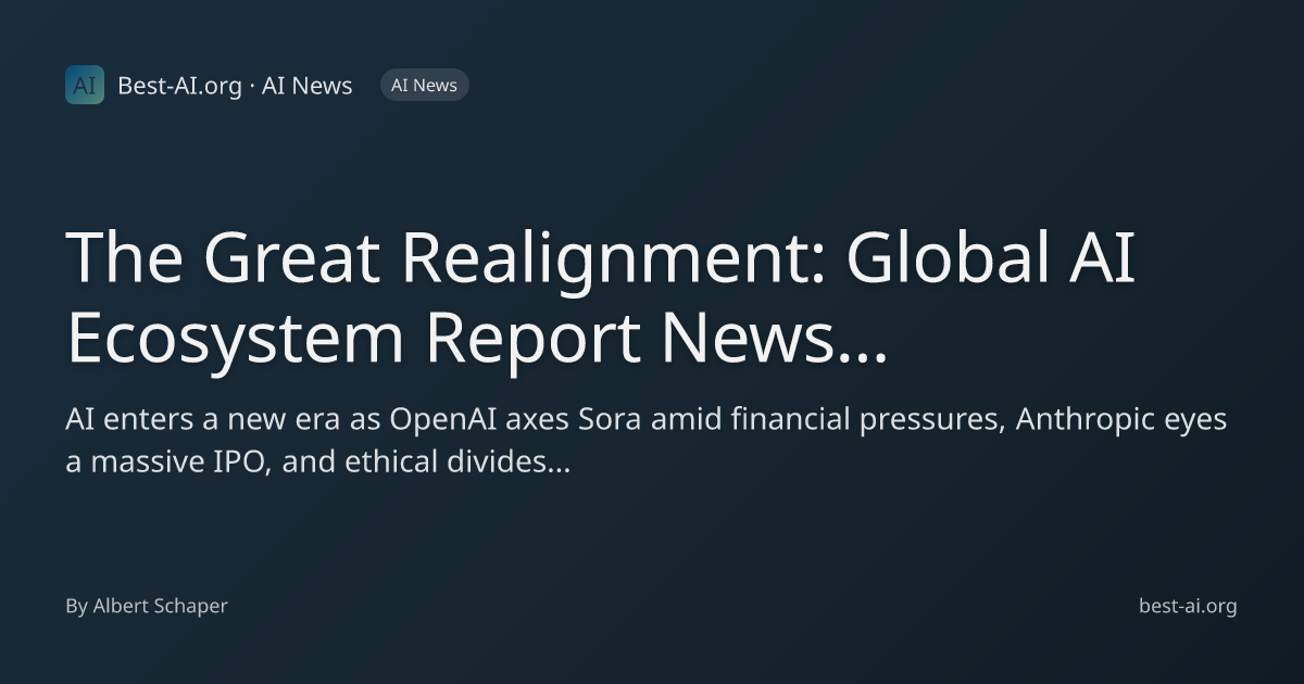 The Great Realignment: Global AI Ecosystem Report News for 27 March ...