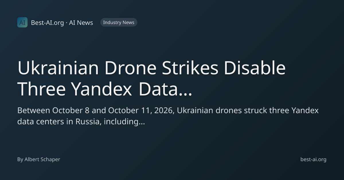Ukrainian Drone Strikes Disable Three Yandex Data Centers, Impacting ...